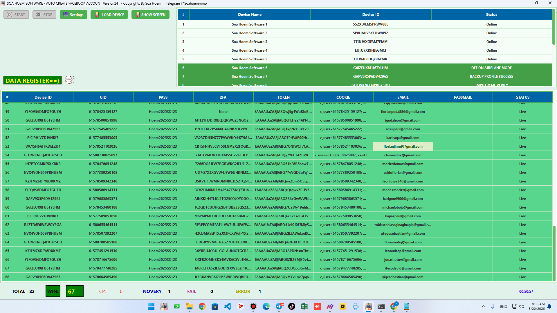 Tool Create Facebook Account Auto V36.0.1